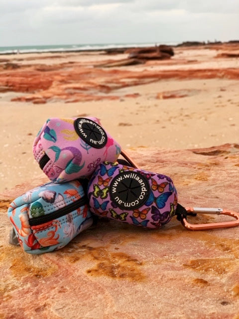 Poop Bag Holder- Butterfly